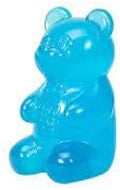 Gummy Bear - Sensory Fidget Toy with Jelly-Like Filling - 3.5" Tall - Blue (Pack of 1)