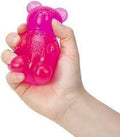Gummy Bear - Sensory Fidget Toy with Jelly-Like Filling - 3.5" Tall - Pink (Pack of 1)