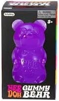 Gummy Bear - Sensory Fidget Toy with Jelly-Like Filling - 3.5" Tall - Purple (Pack of 1)