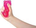 Gummy Bear - Sensory Fidget Toy with Jelly-Like Filling - 3.5" Tall - Pink (Pack of 1)