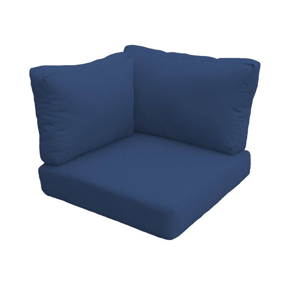 TK Classics Covers for High-Back Corner Chair Cushions 6" Thick, Navy