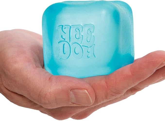 Nice Cube - Sensory Squeeze Toy with Super Solid Squish - 2.25" Cube - Color May Vary (Pack of 1)