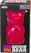 Gummy Bear - Sensory Fidget Toy with Jelly-Like Filling - 3.5" Tall - Pink (Pack of 1)
