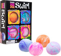 Teenie Swirl 4 Pack - Sensory Squeeze Toy - 1.5" in Diameter - Colors May Vary