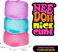 Nice Cube - Sensory Squeeze Toy with Super Solid Squish - 2.25" Cube - Color May Vary (Pack of 1)