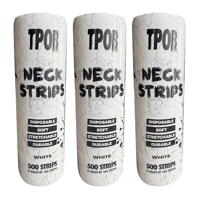 Neck Strips 3 Rolls - White (1500 strips)