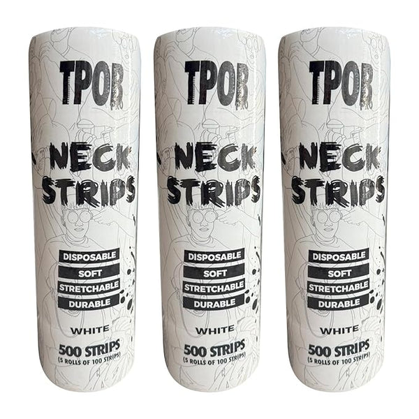 Neck Strips 3 Rolls - White (1500 strips)