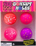 Dohnut Hole 4 Pack - Sensory Squeeze Toy - 1.5" in Diameter - Colors May Vary