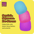 Gumdrop - Textured Sensory Toy with Super Solid Squish - 2.5" Tall - Colors May Vary (Pack of 1)