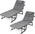 Tangkula 3 in 1 Convertible Lounge Chair Outdoor with Cushion