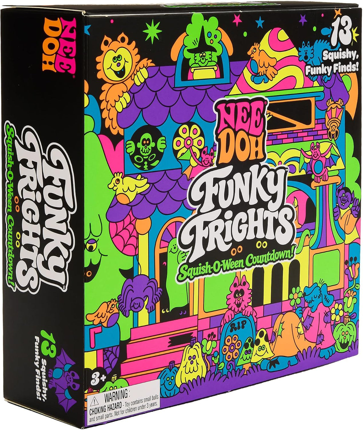 Funky Frights Squish-O-Ween Countdown (Pack of 1) | Halloween advent with 13 Mini Squeeze Toys
