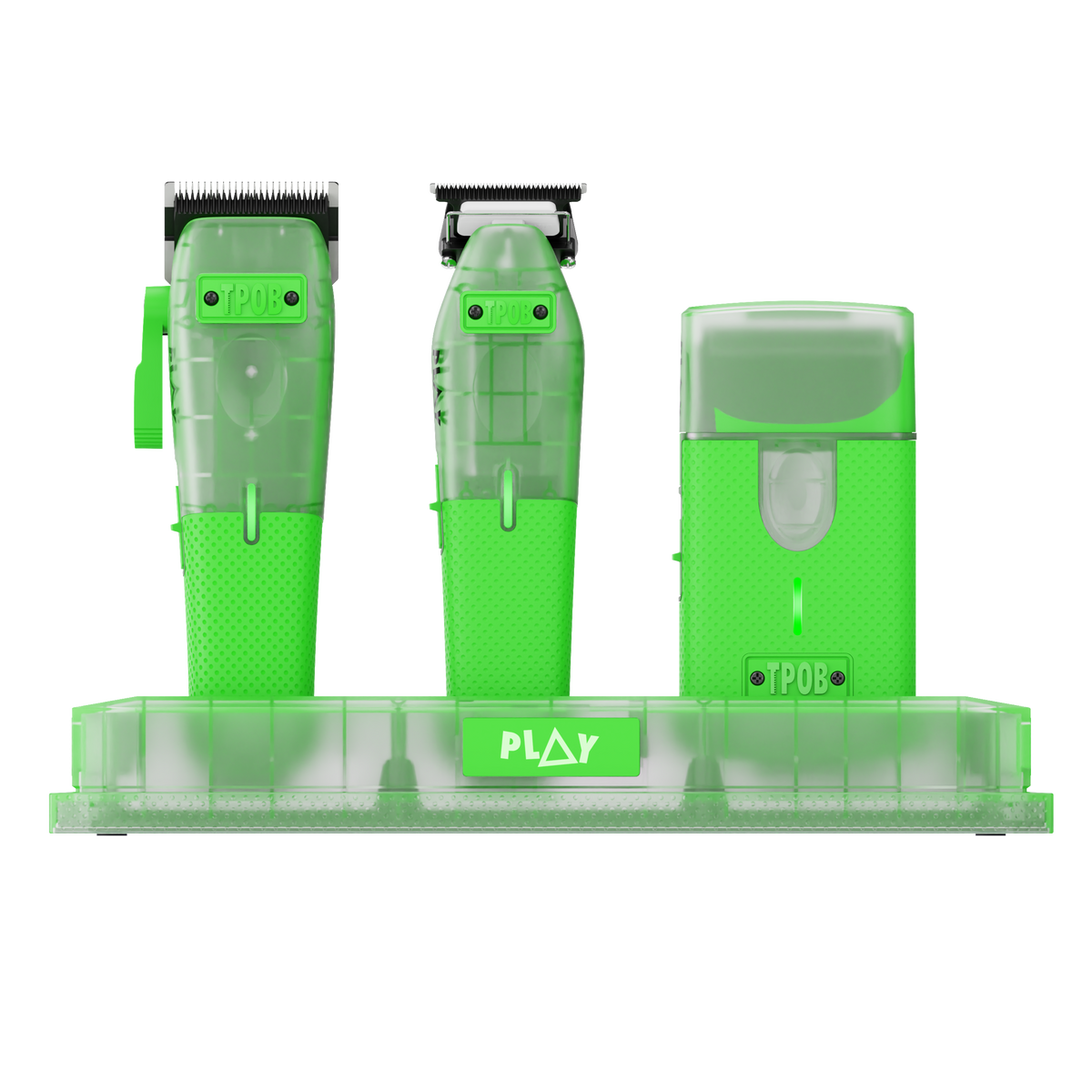 PLAY MINI Transparent GREEN bundle with stand