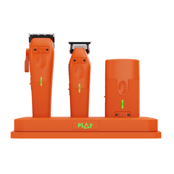 PLAY-3-PACK – Orange Edition (Clipper, Trimmer & Shaver with 3-Way Stand)